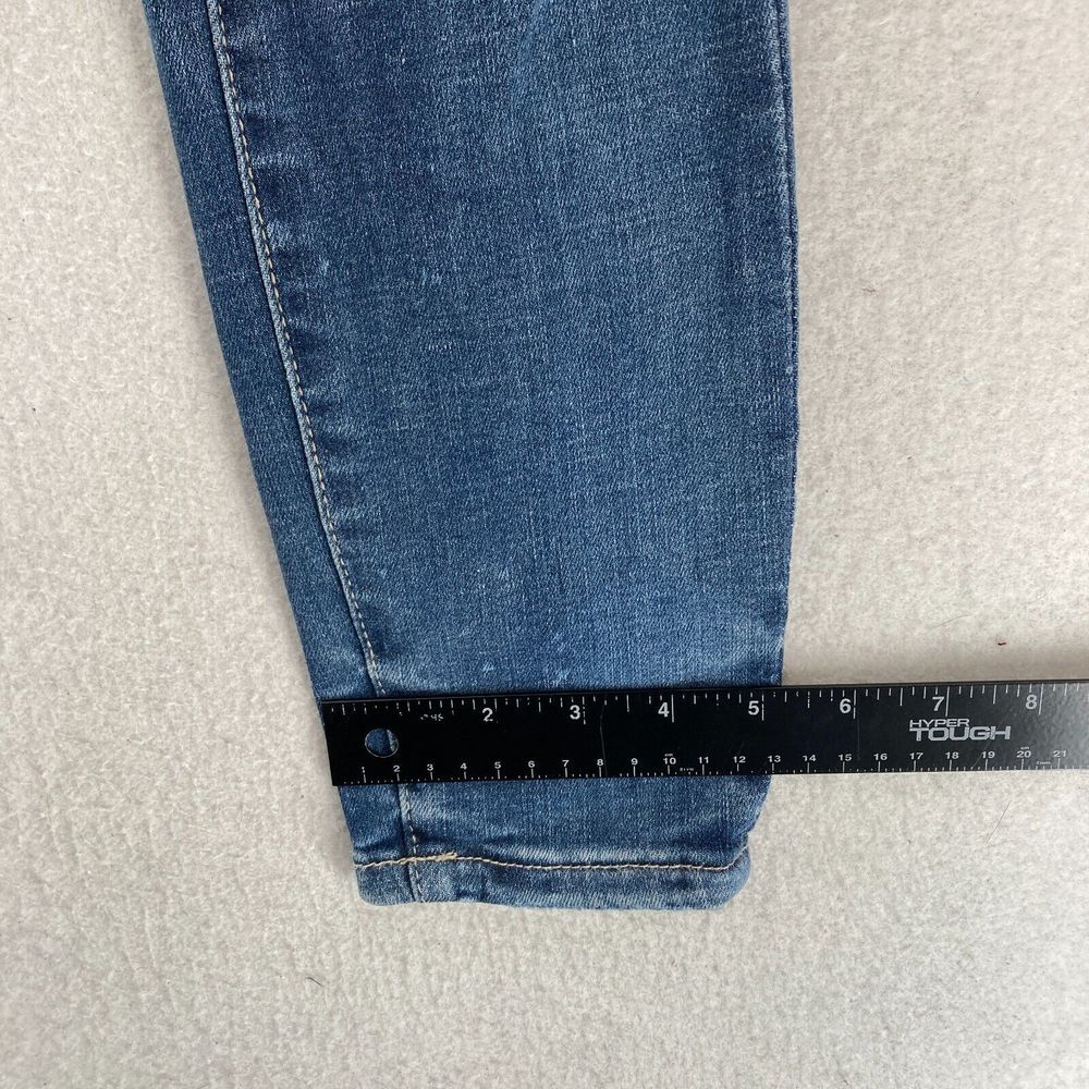 Judy Blue Jeans Women's 7/28 Skinny Fit Medium Blue Stretch Denim Distressed - Picture 11 of 14